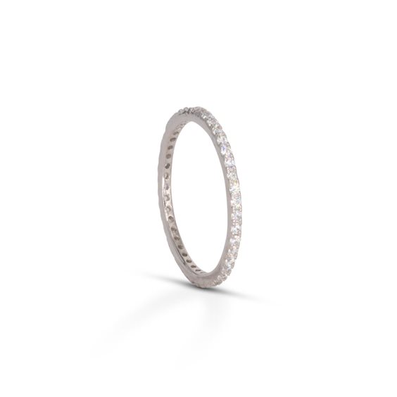 Anillo Dilvdò Mujer Eternity in Plata Zircone ANLVBB1-10 - ANLVBB1-10
